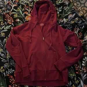 Time and Tru Burgundy Hoodie